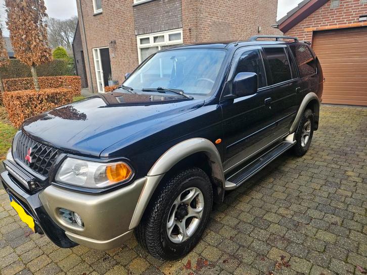Mitsubishi Pajero Sport 3.0 V6 GLS AUT 2002 Blauw, Auto's, Mitsubishi, Particulier, Pajero Sport, 4x4, ABS, Airconditioning, Centrale vergrendeling