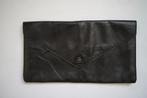 vintage clutch zwart soepel leer velours envelop tas picard., Sieraden, Tassen en Uiterlijk, Tassen | Damestassen, Ophalen of Verzenden