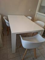 Nette tafel+stoelen, Huis en Inrichting, Ophalen, Zo goed als nieuw, 4 tot 6 stoelen