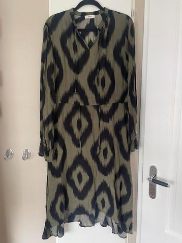 ANNA van Toor olijfgroen met zwarte jurk maat 40 beschikbaar voor biedingen