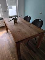Houten Eettafel - Robuust en Stijlvol, Ophalen, Gebruikt, Teakhout, 200 cm of meer