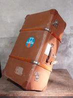 Een antieke reiskoffer - hout en leder, Antiek en Kunst, Ophalen