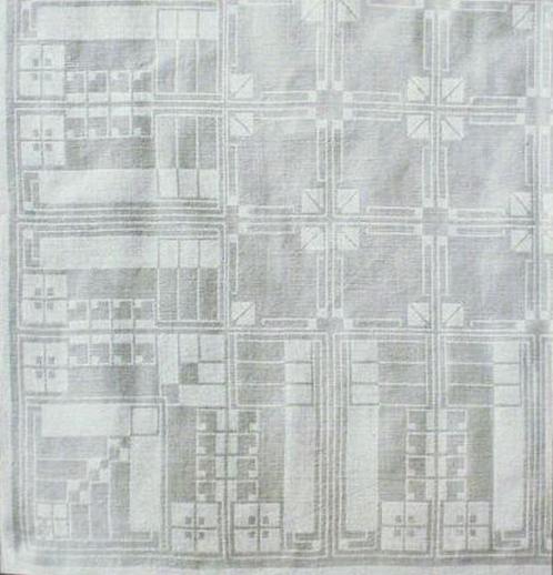 BEHRENS Peter Jugendstil tafellaken., Antiek en Kunst, Antiek | Kleden en Textiel, Ophalen of Verzenden