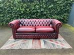 Orginele Engelse Springvale oxblood 3-zits bank !!!, Ophalen, Gebruikt, 100 tot 125 cm, Chesterfield