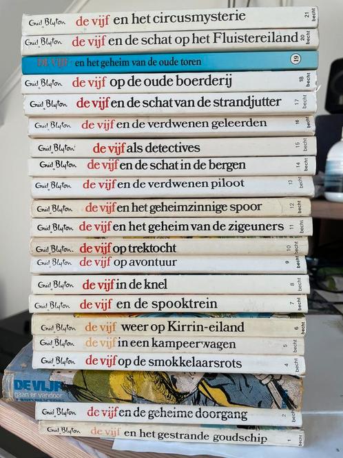 Enid Blyton - De vijf - complete serie, Boeken, Detectives, Zo goed als nieuw, Ophalen