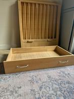 Massief blank eiken box met lade, Kinderen en Baby's, Boxen, Ophalen, Zo goed als nieuw, Lade