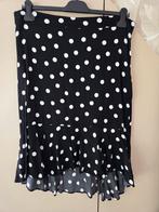 HEMA POLKADOT ROK met ROESSEL....maat xl, Zwart, Maat 46/48 (XL) of groter, Ophalen of Verzenden, Zo goed als nieuw