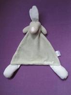 BAMBINO Knuffeldoekje KONIJN. WIT - GROEN GESTREEPT **Nieuw*, Kinderen en Baby's, Speelgoed | Knuffels en Pluche, Ophalen of Verzenden