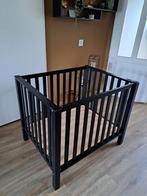 Zwarte Kinderbox - Casper 70x90 cm, Kinderen en Baby's, Boxen, Ophalen, Gebruikt, Vierkant, In hoogte verstelbaar