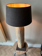 Boomstam Lamp - cortenstaal voet met led lamp, Ophalen, Zo goed als nieuw