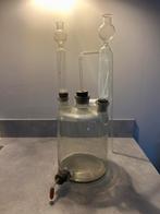 Oude glazen labaratoriumfles met buisjes en kraantje, Antiek en Kunst, Antiek | Gereedschap en Instrumenten, Ophalen