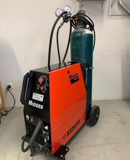 --> Kemppi Migger Super Mig lasapparaat, Doe-het-zelf en Verbouw, Gereedschap | Lasapparaten, Zo goed als nieuw, Co2, 150 tot 250 ampère