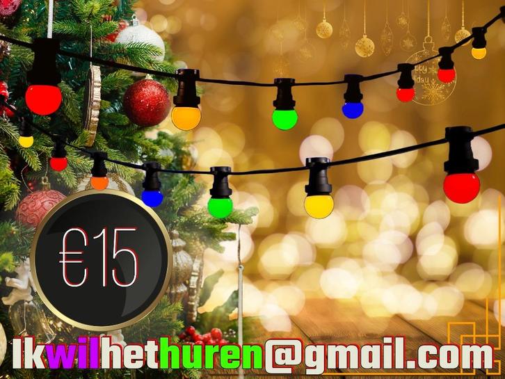 Kerst! Prikverlichting 10 meter, Muziek + Partytent etc., Hobby en Vrije tijd, Feestartikelen | Verhuur, Nieuw, Kerst of Sinterklaas
