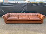Mega Grote Chesterfield bank sigaren bruin GRATIS BEZORGD, Nieuw, Ophalen of Verzenden, 200 tot 250 cm, Leer