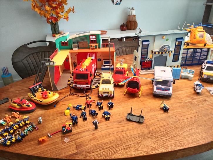 Complete brandweerman Sam set, Kinderen en Baby's, Speelgoed | Actiefiguren, Gebruikt, Ophalen