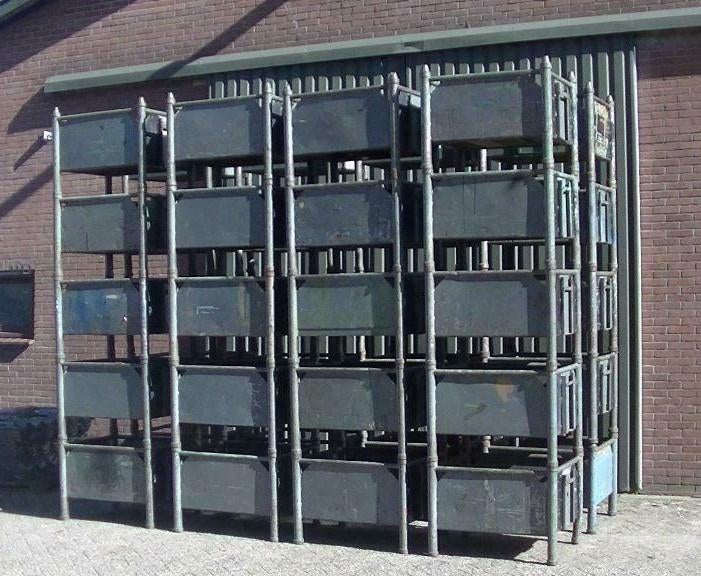 💥Steigerklemmen-bak / kratten / opslagbak / voorraad-bakken, Ophalen, Gebruikt