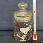 Snoopy koekjestrommel glas pot met deksel snoeppot vintage, Verzamelen, Ophalen of Verzenden, Huis en Inrichting