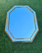 Grote Deknudt spiegel goud verguld octagon trapezium, Ophalen, Zo goed als nieuw, Minder dan 100 cm, Overige vormen