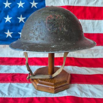 ZELDZAME US WO1/WO2 M17A1 "KELLY' HELM 37TH BUCKEYE DIVISION beschikbaar voor biedingen