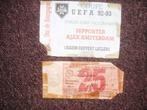 Ajax-Auxerre Tickets (Uit/Thuis) UEFA cup 1/4 Finale 1992/93, Verzamelen, Ophalen of Verzenden, Gebruikt, Ajax, Overige typen