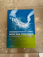 Opbrengstgericht leren, meer dan presteren, Boeken, Ophalen of Verzenden, Nieuw