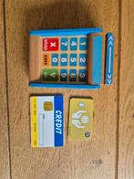 Houten speelgoed kassa met kaarten, Ophalen of Verzenden, Zo goed als nieuw, Jongen of Meisje