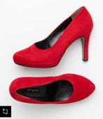 Paul Green pumps rood suede maat 38, Pumps, Ophalen of Verzenden, Zo goed als nieuw, Paul Green