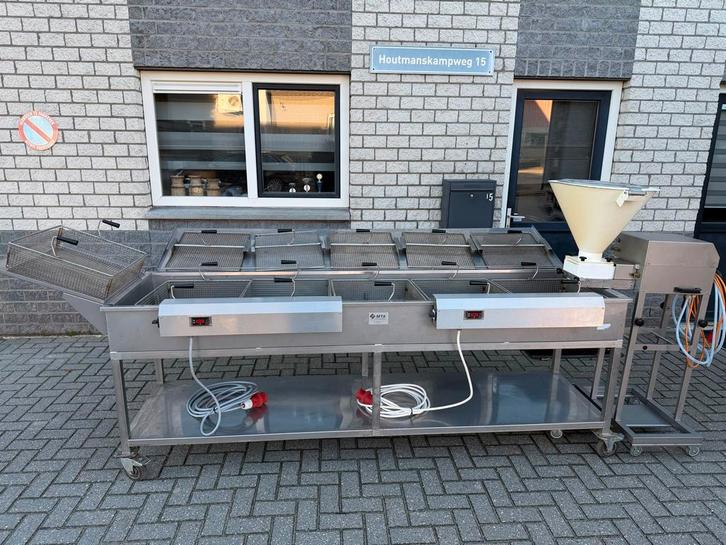 Oliebollenpan met unidos dosseerder oliebollen giorick, Zakelijke goederen, Horeca | Keukenapparatuur, Fornuis, Frituur en Grillen