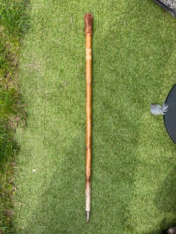 Vintage houten wandelstok 103 cm beschikbaar voor biedingen