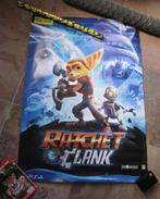 poster ratchet & clank 100x70 cm deurposter groot grote kat, Gebruikt, Ophalen of Verzenden, Rechthoekig Staand, Deurposter of groter