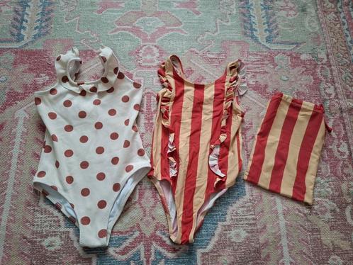 2 zgan leuke badpakjes Zara en Levv draagmt 104 - 110 meisje, Kinderen en Baby's, Kinderkleding | Maat 110, Zo goed als nieuw
