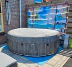 EXIT Wood Deluxe spa ø204x65cm - donkergrijs (4pers), Ophalen, Zo goed als nieuw, Grondzeil, Opblaasbaar