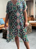 Nieuwe jurk maat 44-46-48 retro print gekocht one size, Nieuw, Knielengte, Ophalen of Verzenden, Maat 46/48 (XL) of groter