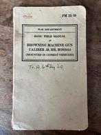 WW2 Browning .30 Instructies 1940, Ophalen of Verzenden, Tweede Wereldoorlog, Gelezen, Landmacht