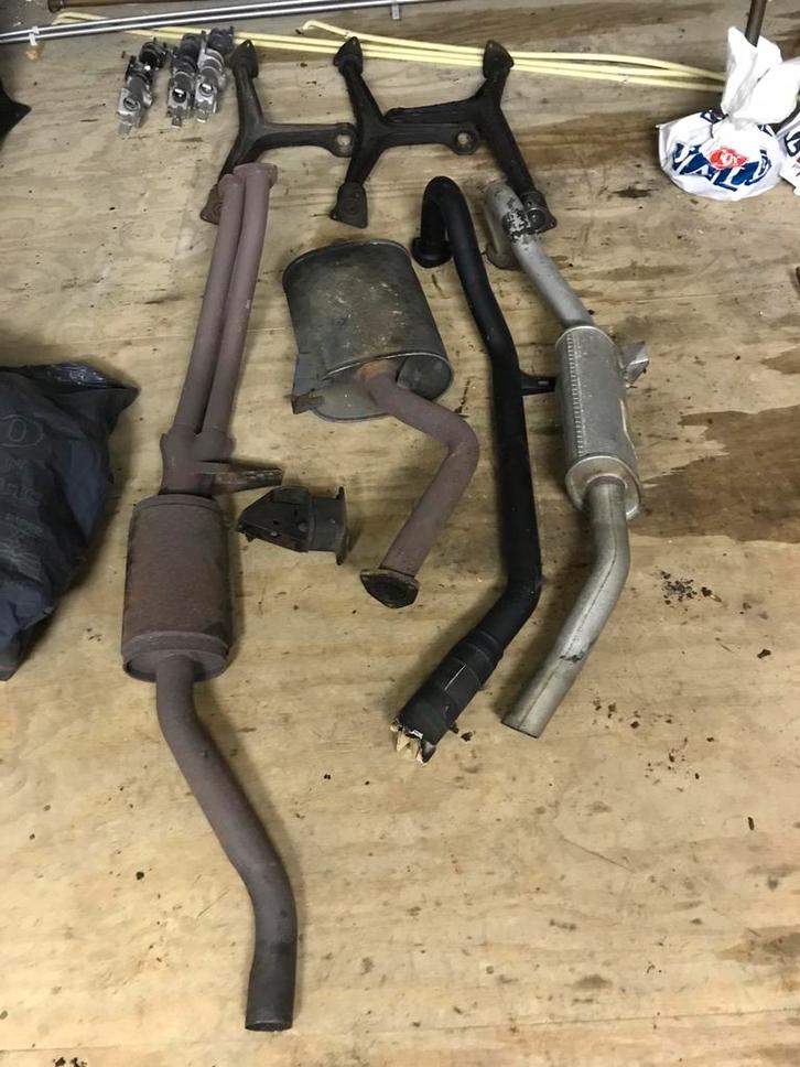 Alfa 105 Giulia, Spider, Bertone uitlaat, Auto-onderdelen, Uitlaatsystemen, Alfa Romeo, Gebruikt, Ophalen