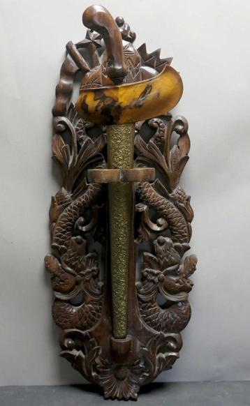 Keris houder Blawong BQ8 Kris standaard Naga draak Java Solo beschikbaar voor biedingen