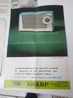 Sharp TR-173 documentatie jaren '60, Audio, Tv en Foto, Radio's, Ophalen of Verzenden, Niet werkend