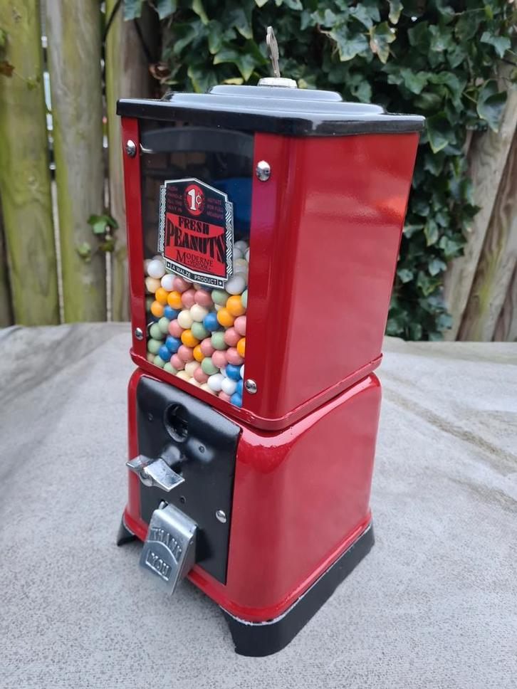 FIFTIES SIXTIES AMERIKAANSE KAUWGOMBALLEN / PINDA AUTOMAAT, Verzamelen, Automaten | Overige, Zo goed als nieuw, Ophalen
