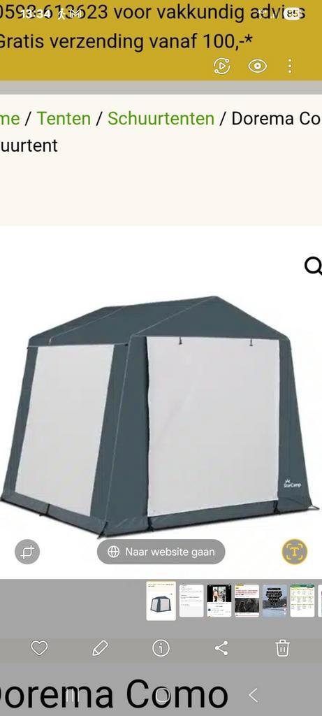 Dorema schuurtentje 210cm x140cm, Caravans en Kamperen, Tenten, Ophalen