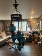 Mooie marrokaanse oosterse mozaïek hanglamp, Ophalen of Verzenden, Gebruikt, Glas, 75 cm of meer