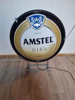 Amstel bier lichtbak lamp, Ophalen, Gebruikt, Reclamebord, Plaat of Schild, Amstel