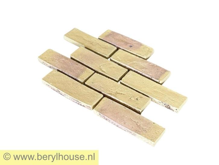 v.a. € 10,- per m2  Gebakken baksteenstrippen steenstrippen, Doe-het-zelf en Verbouw, Metselstenen, Nieuw, Bakstenen, Verzenden