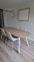 Seth eettafel met pil blad Seuren 240x90, Huis en Inrichting, Tafels | Eettafels, Ophalen, 200 cm of meer, Scandinavisch, 50 tot 100 cm