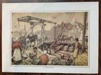 Anton pieck plaat 30x40 Hoorn, Antiek en Kunst, Ophalen of Verzenden