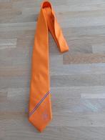 Oranje stropdas met NL vlag als streepje, Ophalen of Verzenden, Zo goed als nieuw, Oranje
