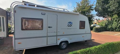 Knaus Sport 450 FU 2007 met voortent, luifel en zakluifel, Caravans en Kamperen, Caravans, Particulier, tot en met 4, 1000 - 1250 kg