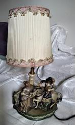 Antiek Porselein Dame Ridder Te Paard Lamp Merk Germany 5810, Antiek en Kunst, Ophalen
