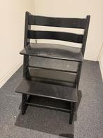 Zwarte Stokke Tripp trap stoel, Ophalen, Gebruikt, Meegroeistoel, Aanschuifbaar