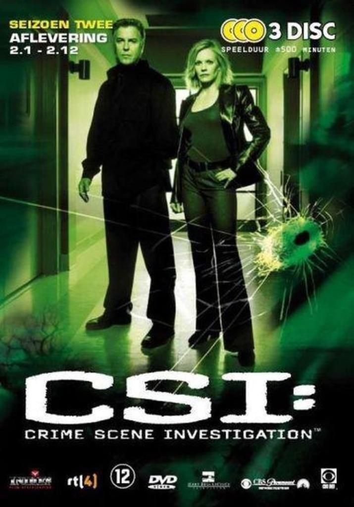 CSI Crime Scene Investigation 2.1-2.12 (Nieuw & Seal) 3 DVD, Cd's en Dvd's, Dvd's | Tv en Series, Nieuw in verpakking, Actie en Avontuur