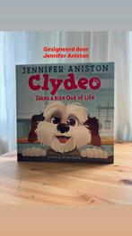 Clydeo takes a bite out of life - Gesigneerd, Ophalen of Verzenden, Zo goed als nieuw, Jennifer Aniston, Prentenboek